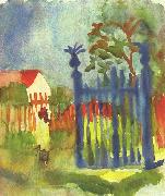 August Macke Gartentor oil